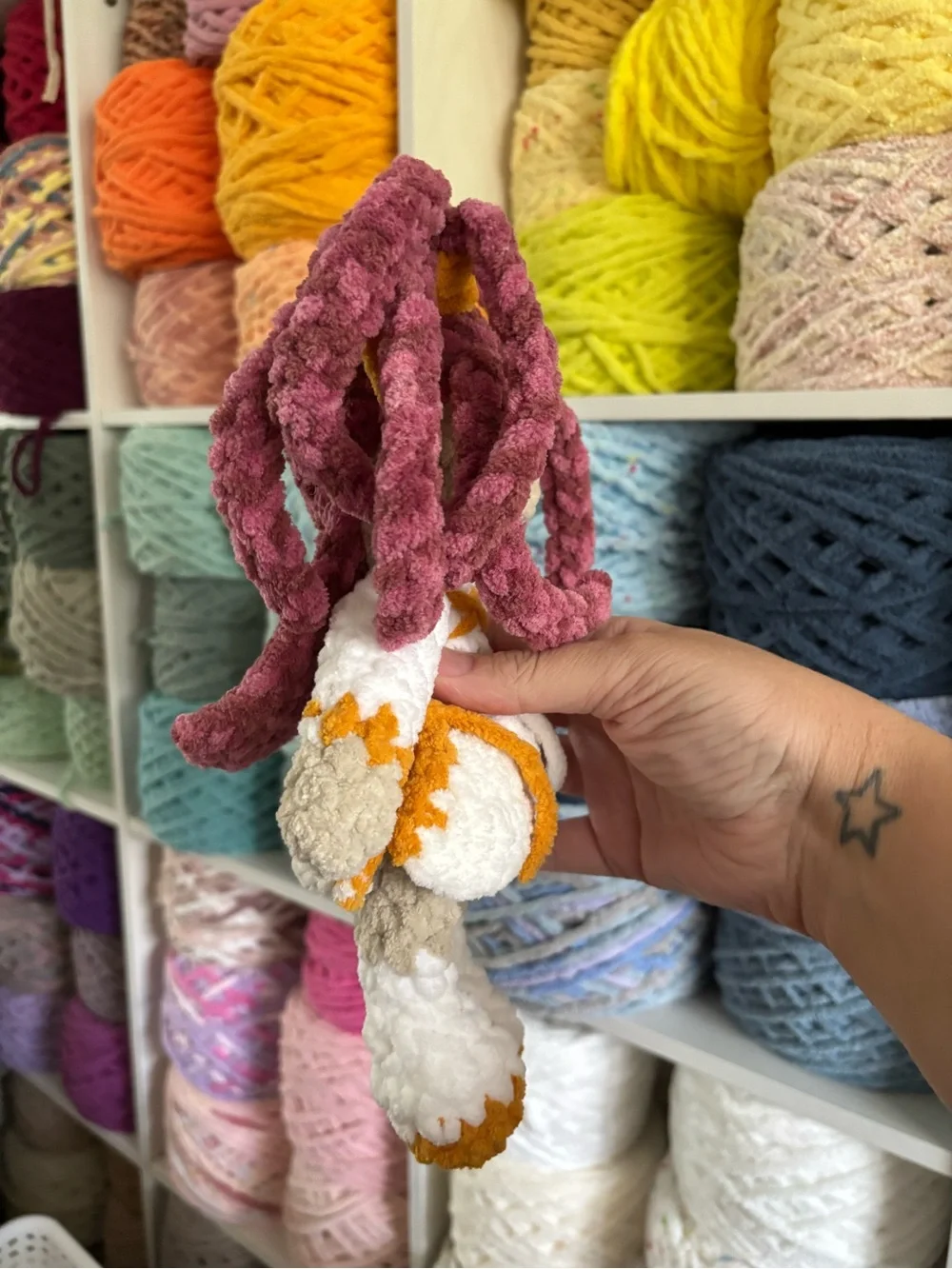 Crochet kpop demon hunter Mira handmade plush